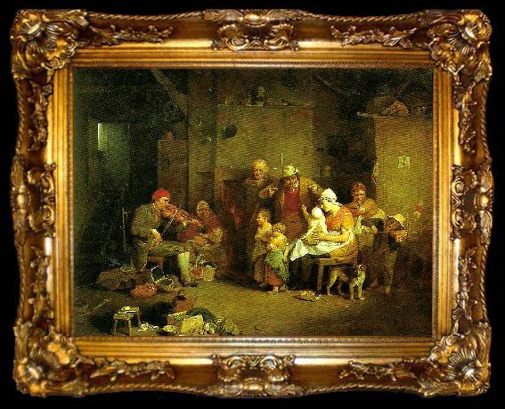 framed  Sir David Wilkie the blind fiddler, ta009-2